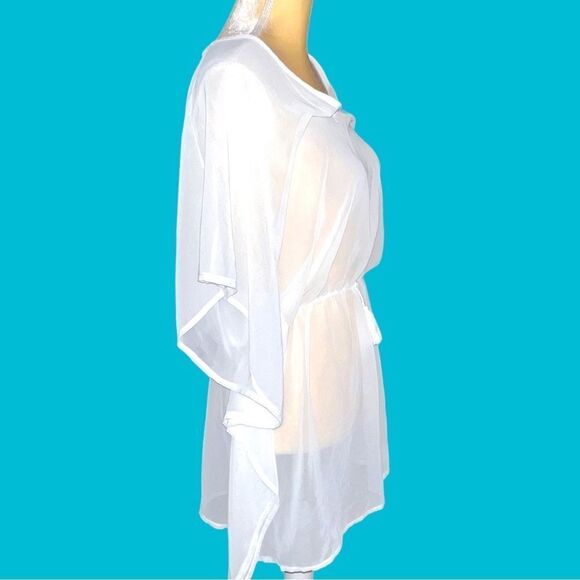 West loop sheer white coverup! New - Picture 4 of 6
